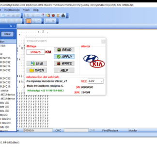 Paquete Hyundai / Kia – Scripts Odómetro EEPROM (24C16 / 24C32)